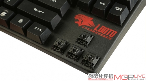 机械师采用的Cherry MX黑轴是典型的游戏轴。